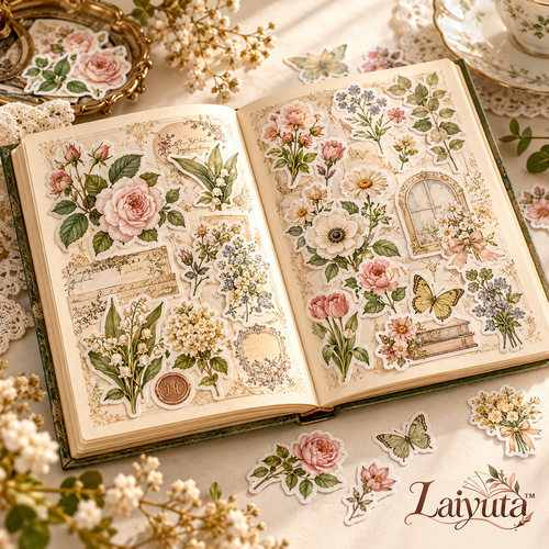 Laiyuta™ Vintage Floral Sticker Book product image