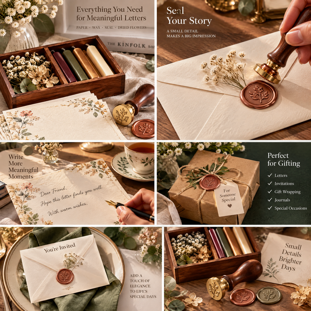 Laiyuta™ Botanical Letter-Writing Kit creative use