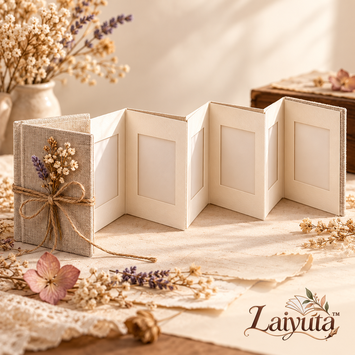Laiyuta™ Linen Accordion Photo Album product image
