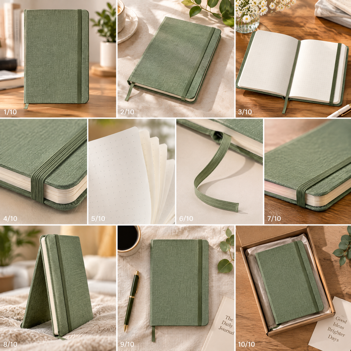 Laiyuta™ Sage Dotted Journal lifestyle view