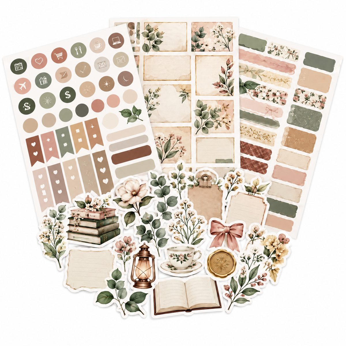 Laiyuta™ Botanical Planner Sticker Pack creative use