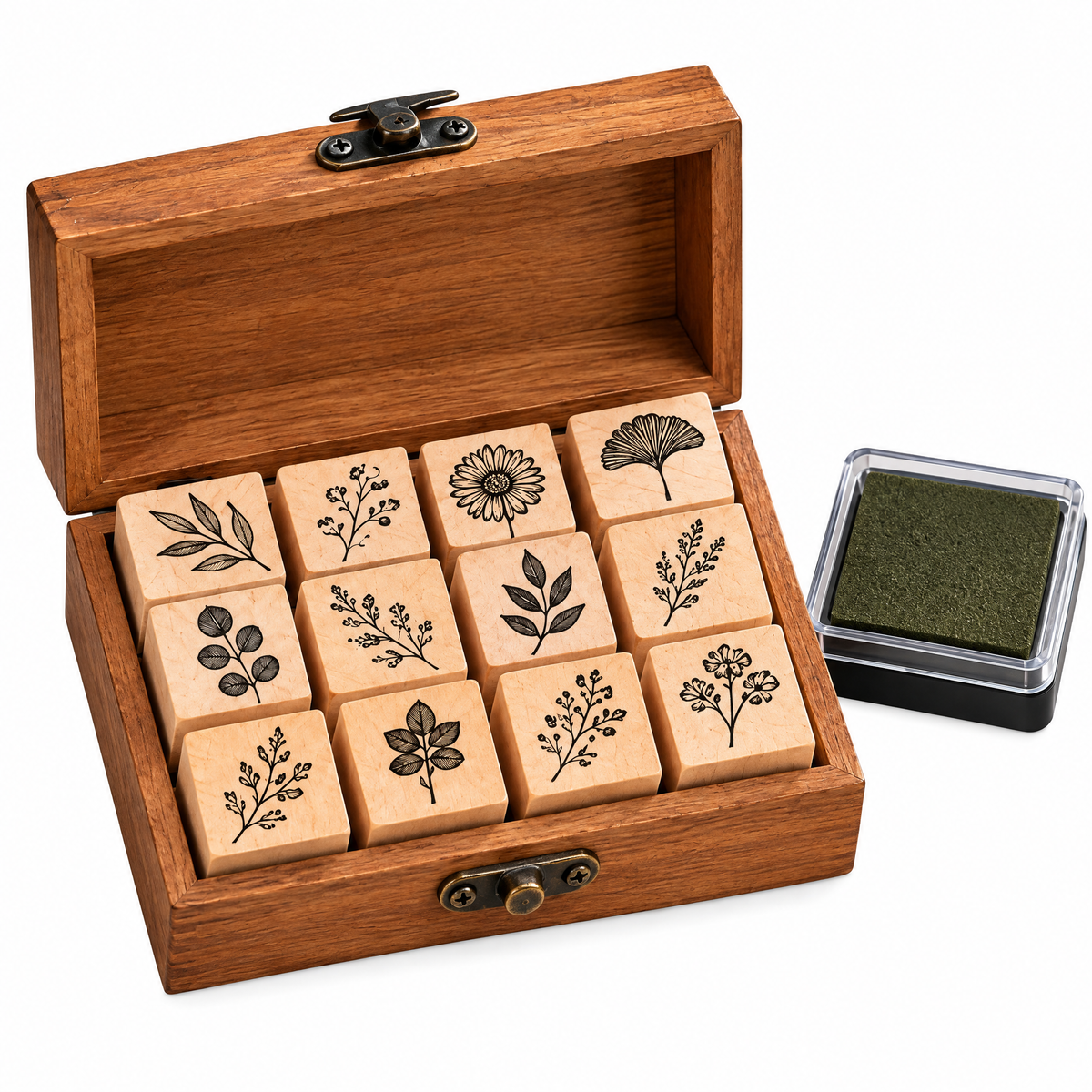 Laiyuta™ Botanical Wooden Rubber Stamp Kit creative use
