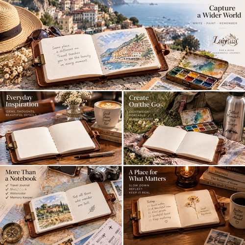 Laiyuta™ Travel Watercolor Sketchbook detail view